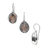 SE-2226-ST Sterling Silver Earring With Smokey Quartz Jewelry Bali Designs Inc